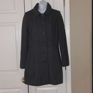 Merona  gray wool blend coat  Sz M